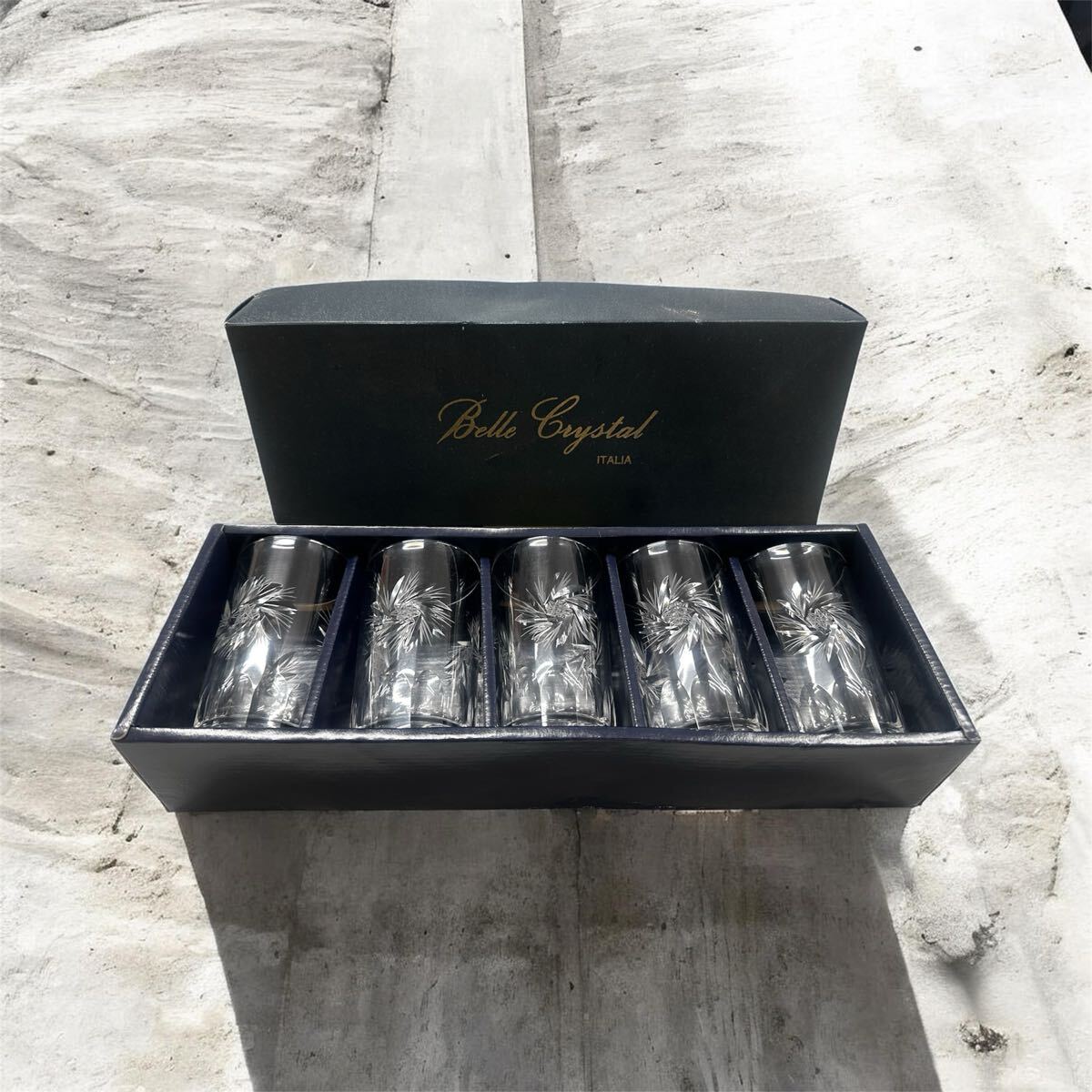 BELLE CRYSTAL ベルクリスタル グラス5客セット タンブラー グラス コップ
