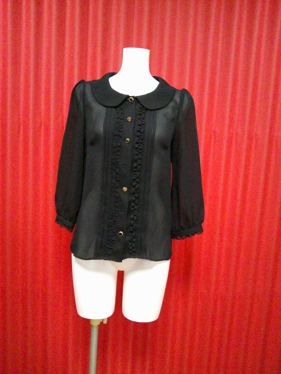 46　 LAISSE PASSE レッセ・パッセ ♪　八分袖ブラウス♪　美品　３８