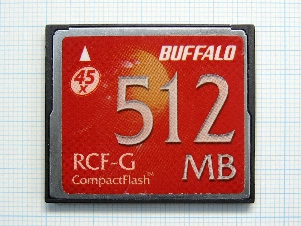 ★BUFFALO コンパクトフラッシュ ５１２ＭＢ 中古★送料８５円・１８５円
