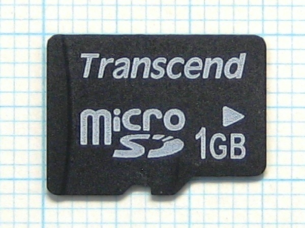 ★Transcend microＳＤカード １ＧＢ 中古★送料８５円・１８５円