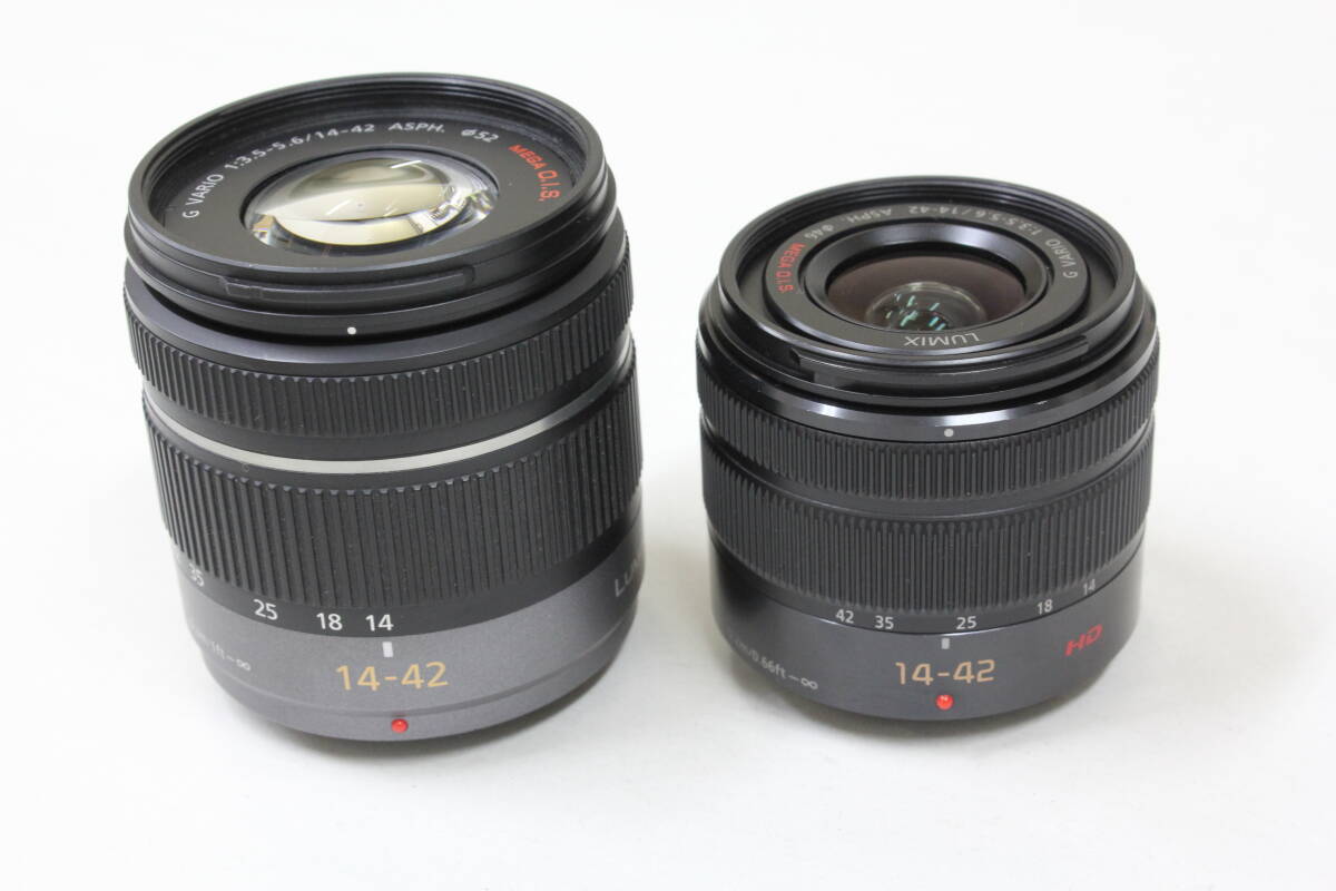 ■動作確認済■　パナソニック（Panasonic）　G VARIO 14-42mm F3.5-5.6 ASPH. MEGA O.I.S ２本　■整備してご利用下さい■
