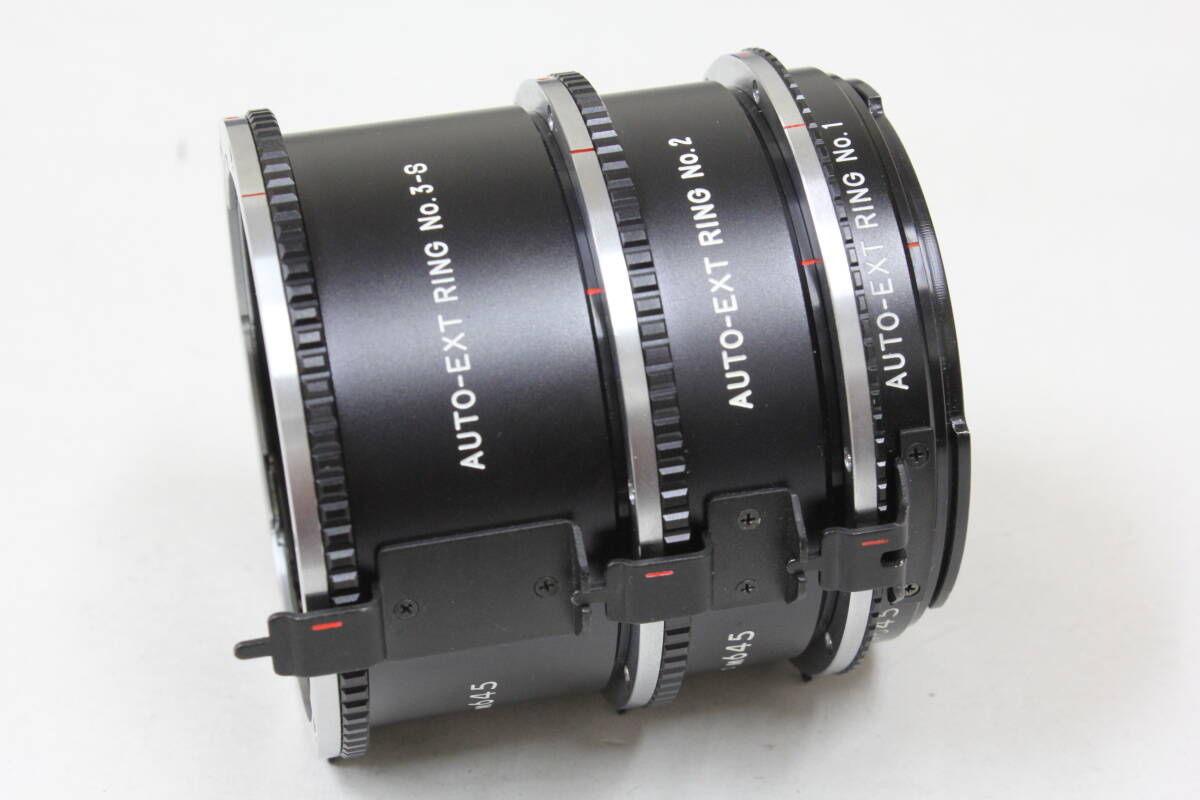 ■装着・動作確認済■　マミヤ（MAMIYA）　オート中間リングセット No.1・No.2・No.3-S M645用 AUTO-EXT RING　■実用品として！■