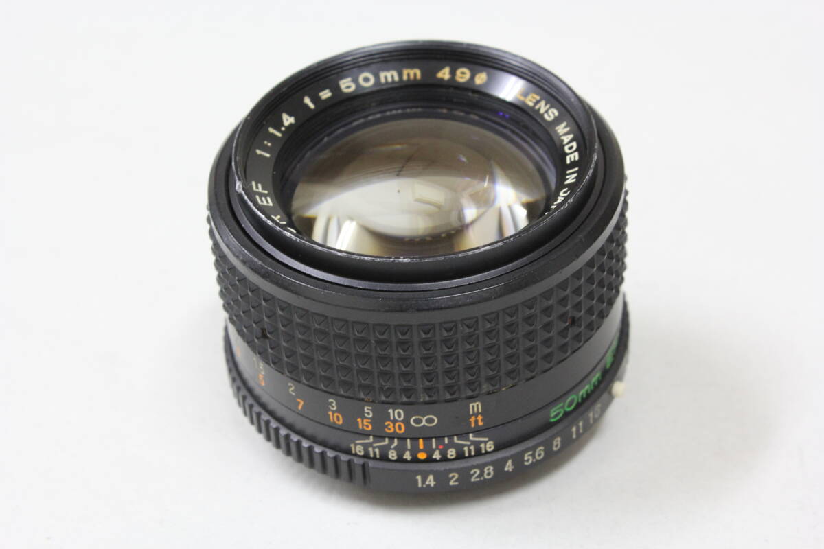 ■ジャンク品■　マミヤ（MAMIYA）　MAMIYA-SEKOR EF 50mm F1.4　■修理したり部品取り等にどうぞ■
