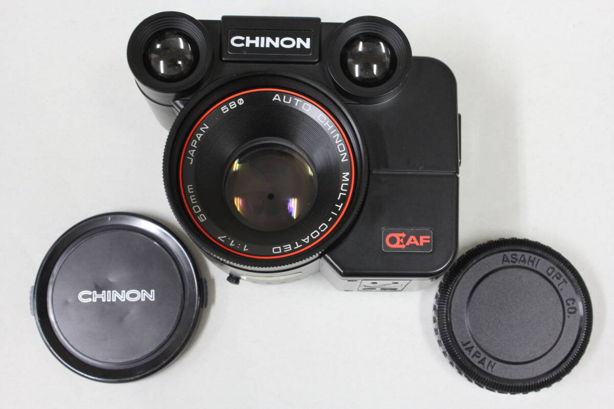 ■通電はしています■　チノン（CHINON）　AF AUTO CHINON MULTI-COATED 50mm F1.7 ペンタックスKマウント　■修理したり部品取り等に■