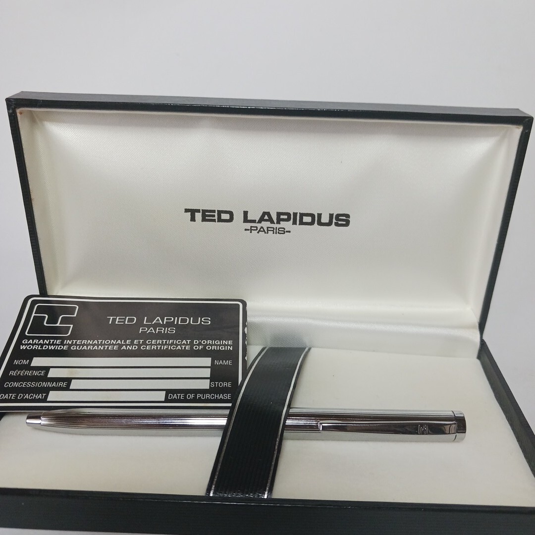 TED LAPIDUS PARIS ボールペン シルバーカラー 筆記用具 未使用