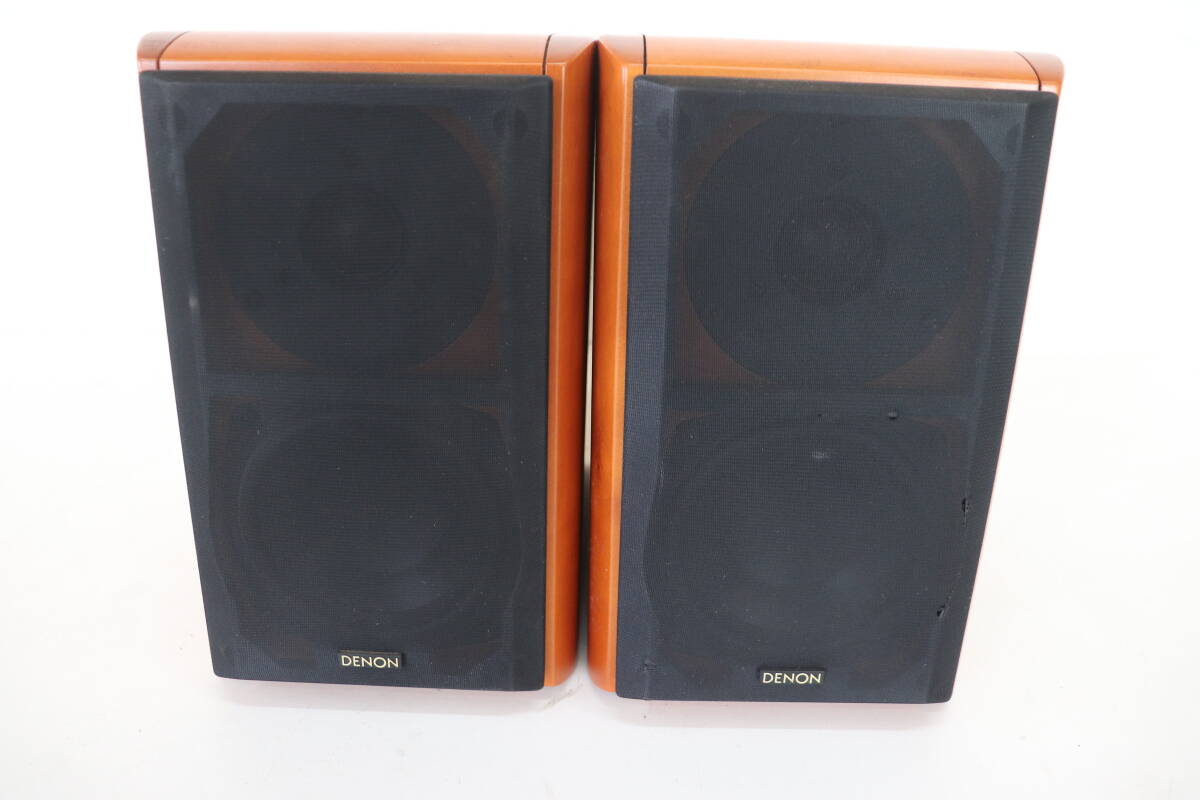 ◎C069◎12◎DENON デノン SC-E717R 2Way ブックシェルフ型 スピーカー ペア 音出し確認済み 現状品