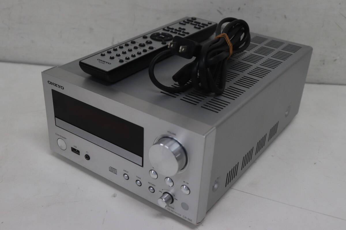 ◎C071◎10◎ONKYO オンキョー CR-555 CDレシーバー CDデッキ システムコンポ 動作確認済み
