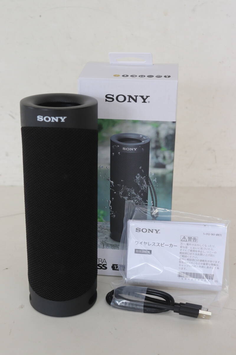 ◎C063◎06◎箱、取扱説明書付き SONY ソニー SRS-XB23 EXTRA BASS Bluetooth スピーカー ワイヤレス ポータブル スピーカー 動作確認済み