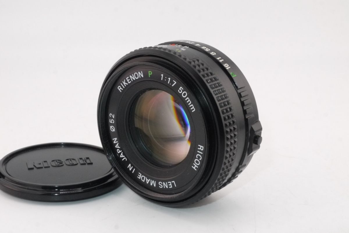 ★希少品★リコー RICOH RIKENON P 50mm F1.7 ペンタックス Kマウント パンケーキレンズ #2642 #0572
