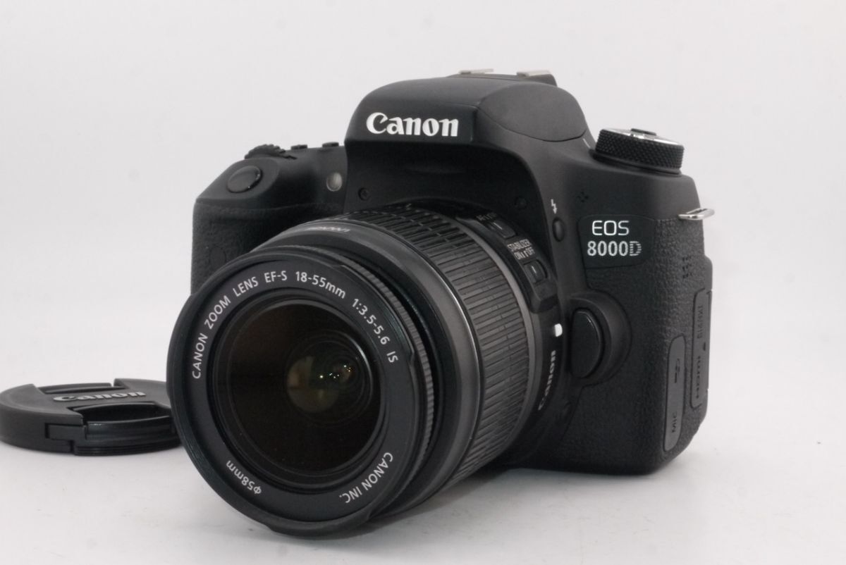 ★良品★《ショット数 13000台》キヤノン CANON EOS 8000D ＋ EF-S 18-55mm F3.5-5.6 IS ボディレンズセット #2740 #2713