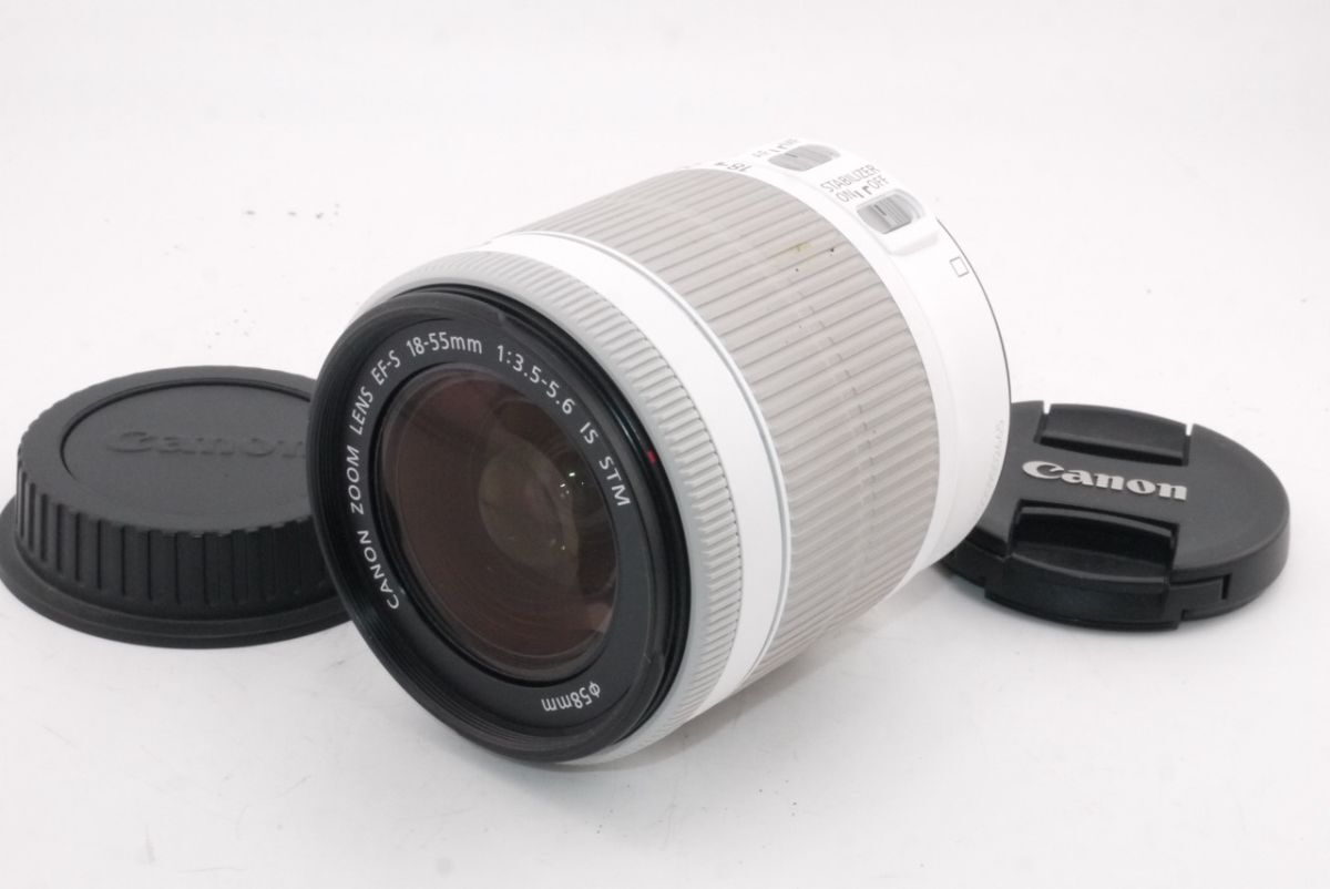 ★希少品★キヤノン CANON EF-S 18-55mm F3.5-5.6 IS STM ホワイト #2756 #0033
