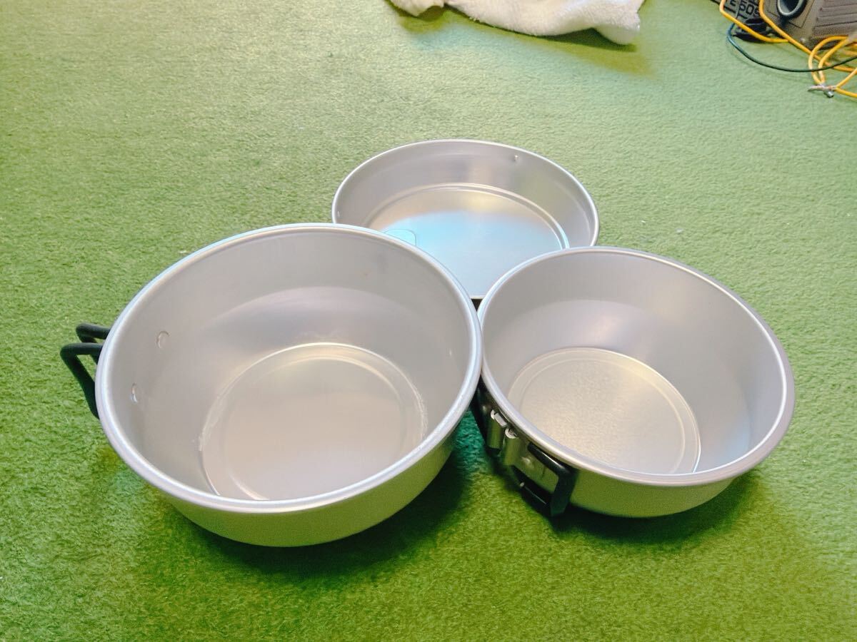 Family Camper's Kocher キャンプ用 クッカーセット アウトドア キャンプ 調理器具 鍋 クッカー クッカーセット アルミ NEW TOP 凹みあり