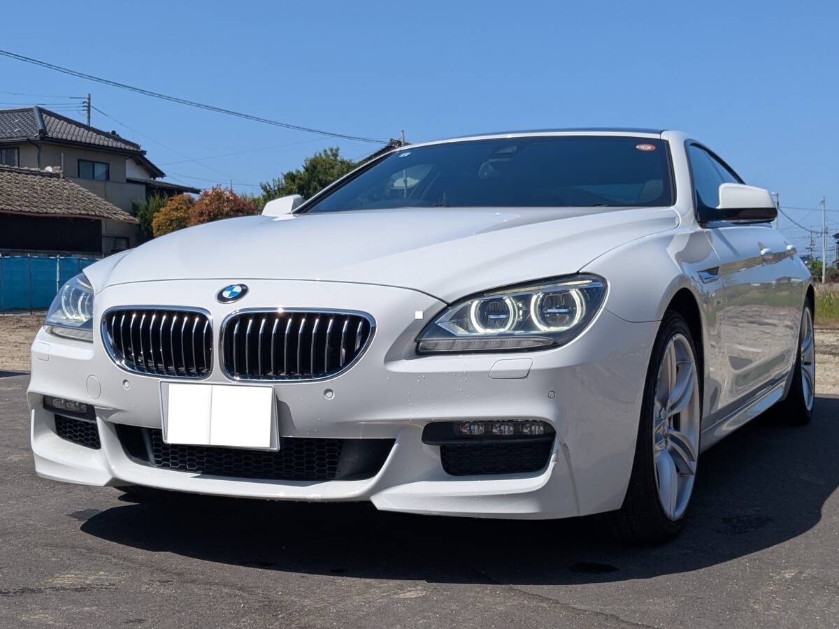 BMW640iグランクーペ　MスポーツPKG　サンルーフ　Mスポーツステアリング、ホイール　年式2015年　車検令和8年9月　乗って帰れます!