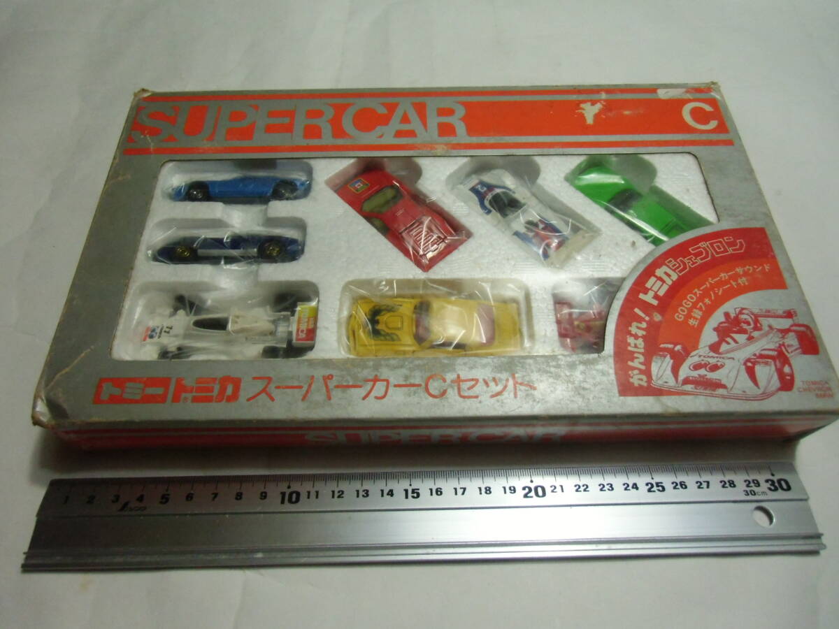 トミカ・スーパーカーセットC８台（ソノシート付）１９７８年発売《未使用品》
