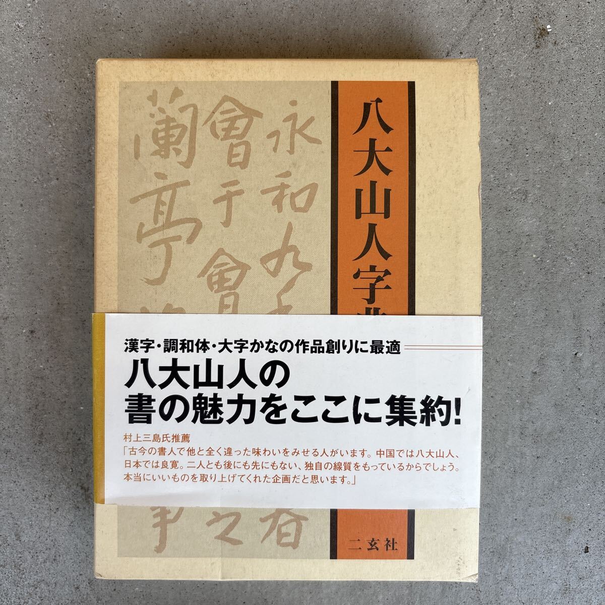 【書道古本屋】八大山人字典 二玄社 栗原蘆水編 中国 書道 古書 古本 漢籍