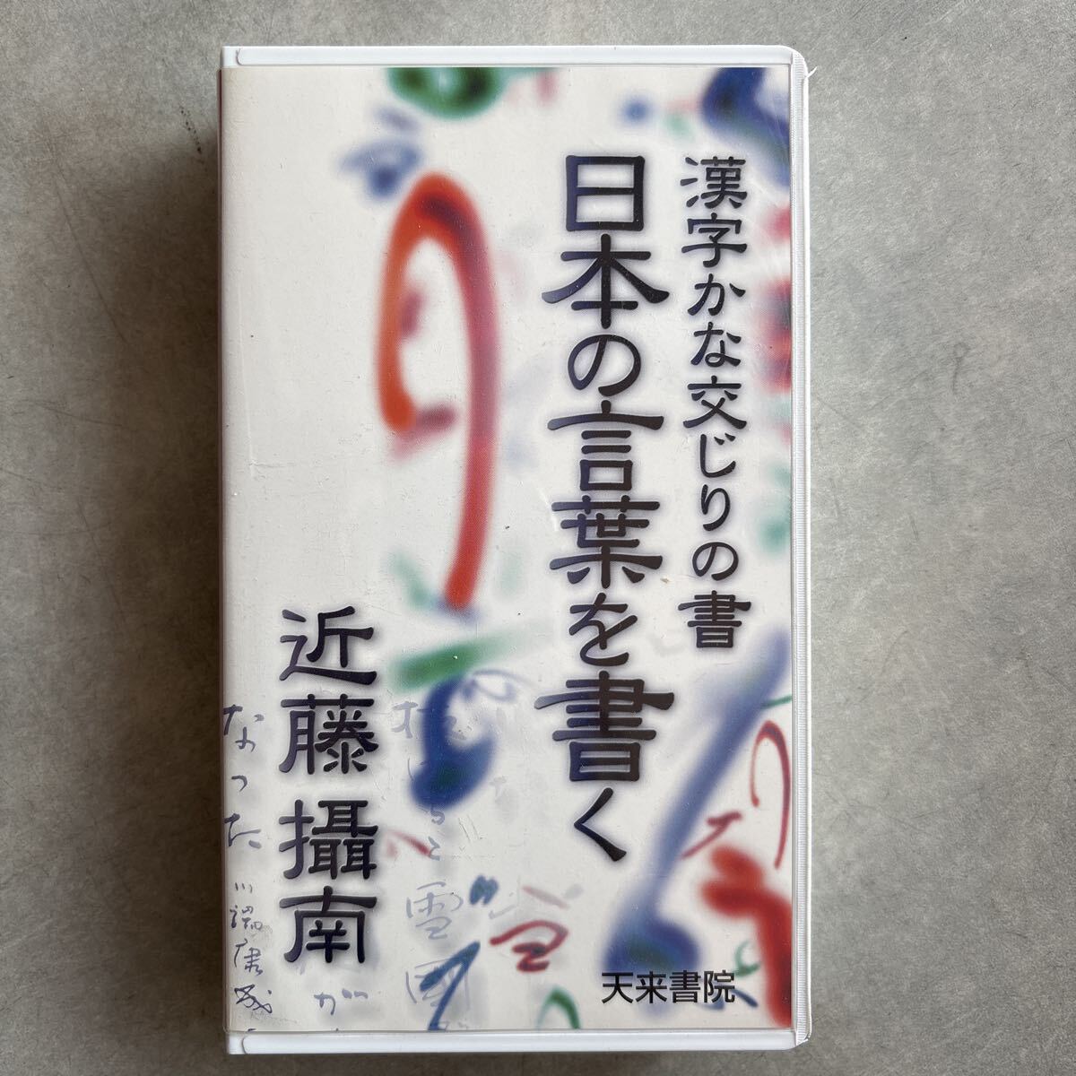 VHS 漢字かな交じりの書 近藤攝南 天来書院 日本の言葉を書く書道 習字