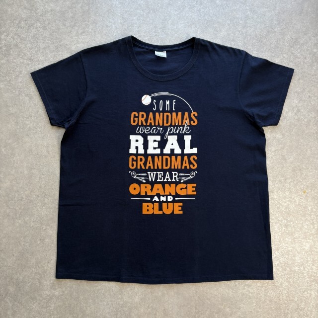 ギルダン Gildan Tシャツ ネイビー フロントプリント 