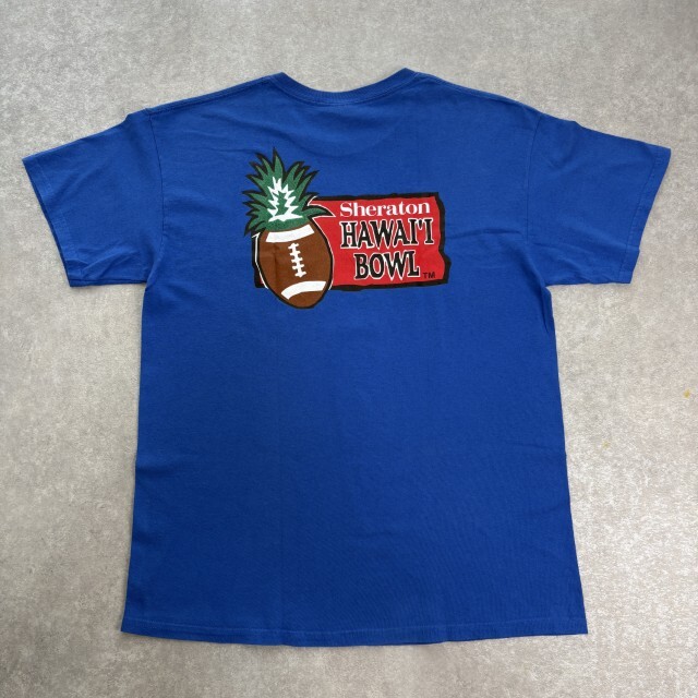 ギルダン GILDAN Tシャツ Sheraton HAWAII BOWL Mustang Mana ブルー Lサイズ ヤシの実 ボール ハワイ シェラトン