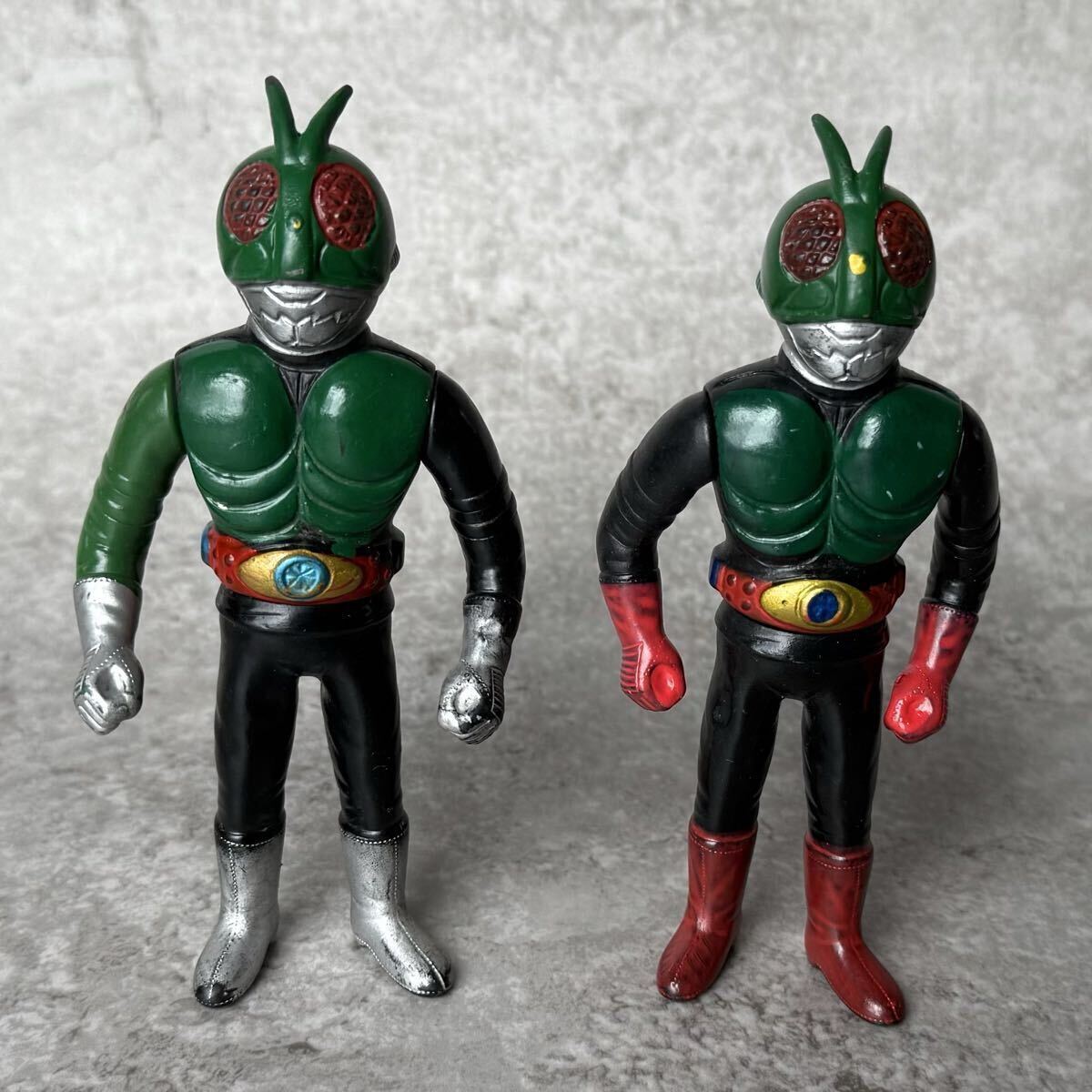 当時物 ポピー 仮面ライダー 1号 2号 ソフビ セット / 絶版 玩具 おもちゃ ヴィンテージ ミニソフビ 旧 ミニサイズ ソフビ人形 フィギュア