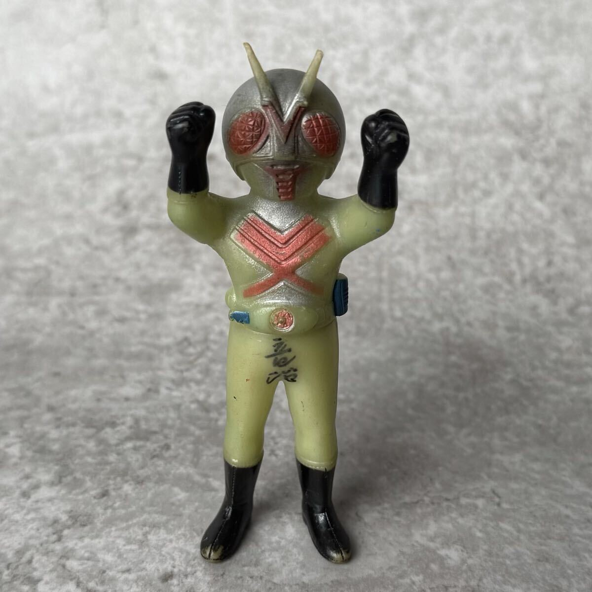 当時物 ポピー 仮面ライダー 仮面ライダーX ソフビ フィギュア / ミニソフビ 絶版 玩具 昭和 ヴィンテージ ミニサイズ 昔 古い おもちゃ