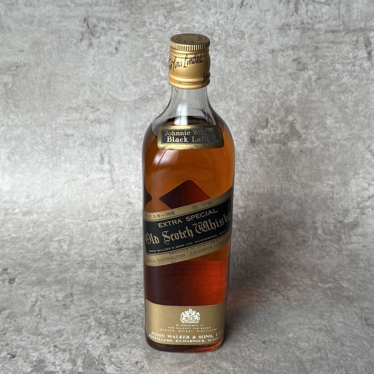 当時物 Johnnie Walker 黒ラベル ブラックラベル ジョニーウォーカー / ウイスキー 古酒 未開封 black label 特級 extra special 未開栓