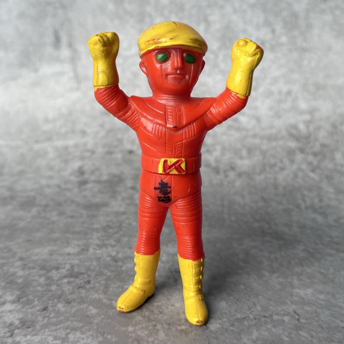 当時物 ポピー ロボット刑事K ソフビ ミニソフビ / ヴィンテージ 絶版 玩具 おもちゃ 古い フィギュア ヒーロー 特撮 ロボット刑事