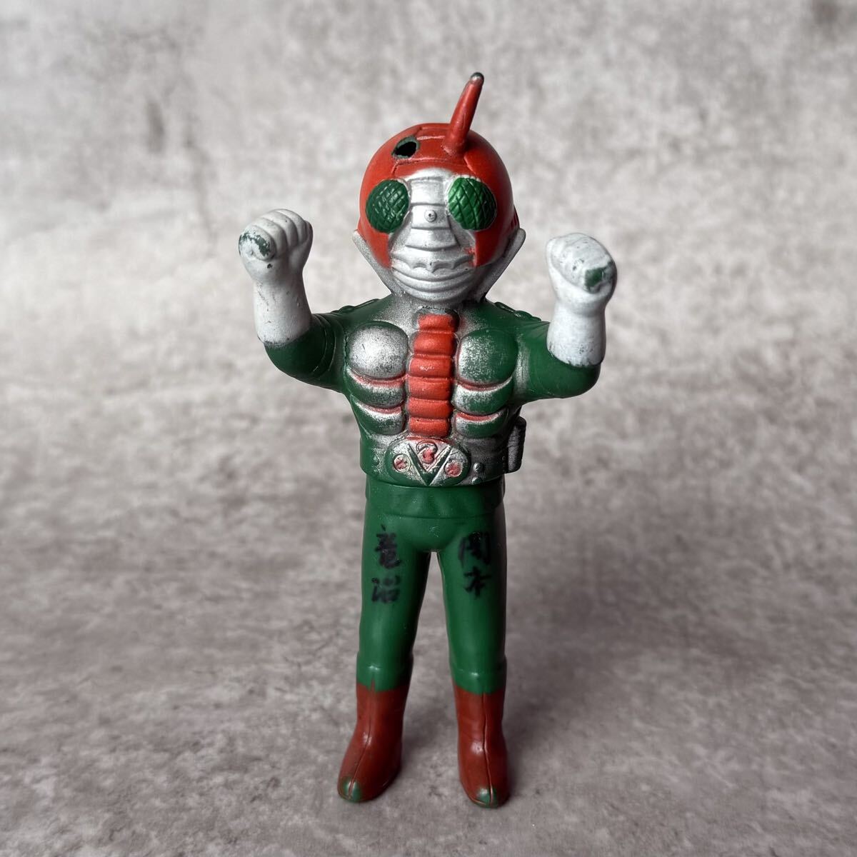 当時物 ポピー 仮面ライダーV3 ソフビ フィギュア ミニソフビ / 仮面ライダー 絶版 玩具 おもちゃ ヴィンテージ ミニサイズ 古い 特撮