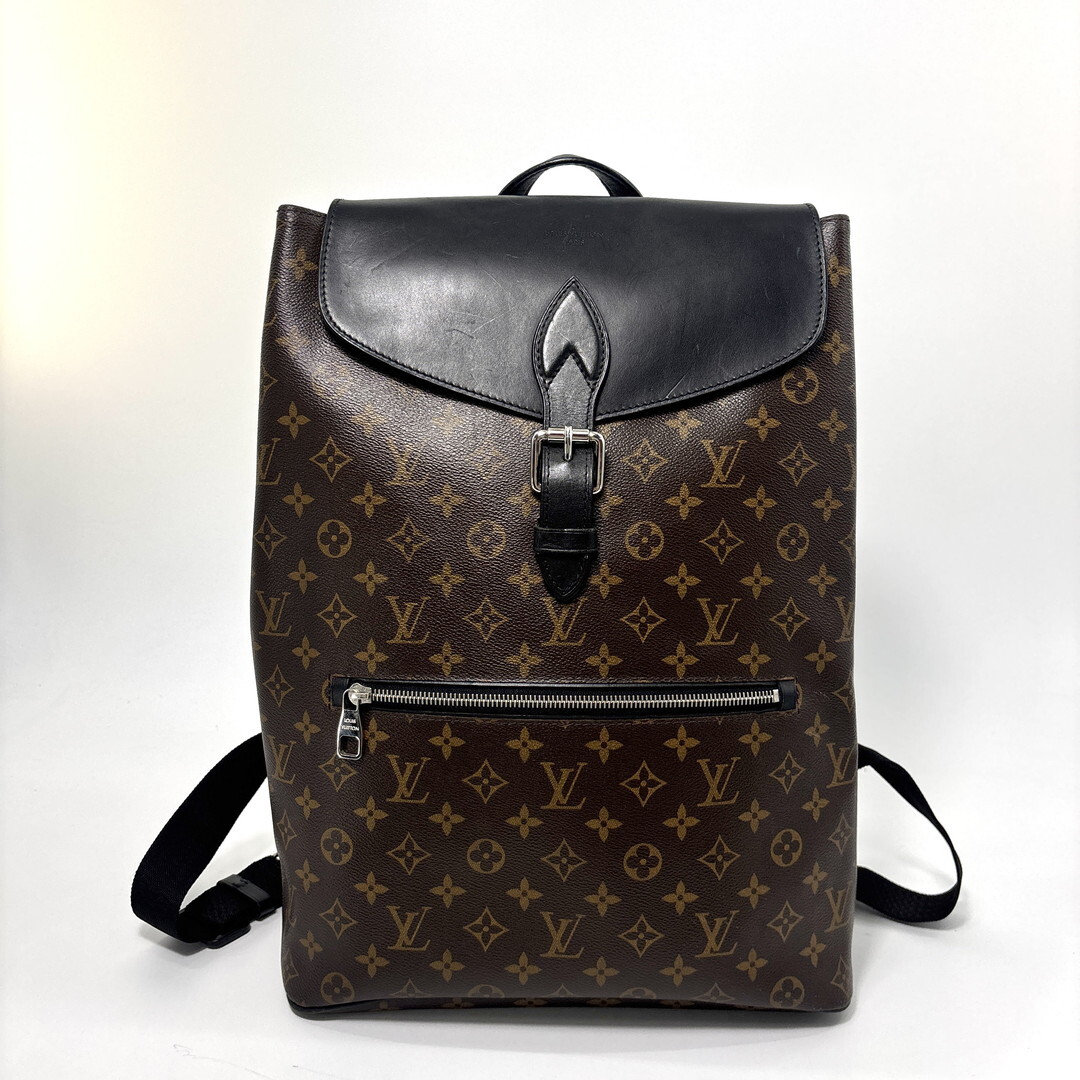 超極美品 Louis Vuitton ルイヴィトン モノグラム マカサー パルク M40637 リュック バックパック メンズ ブラック レディース ブラウン