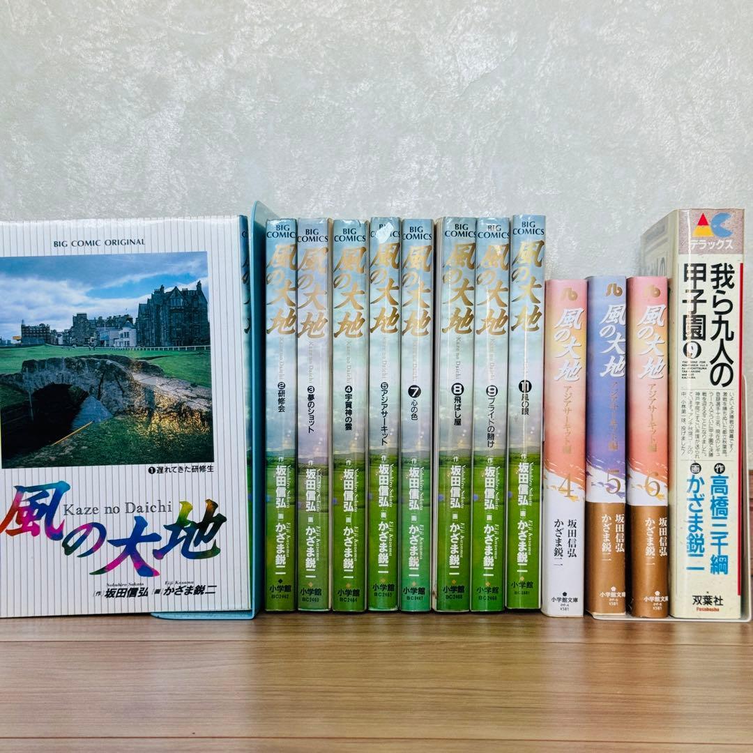 かざま鋭二 13冊 風の大地+文庫+我ら九人の甲子園 不揃いまとめ売り