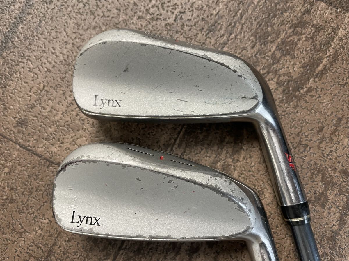 1円 Lynx リンクス アイアン 5番 6番 2本セット カーボンシャフト Rフレックス POWER TUNED まとめ