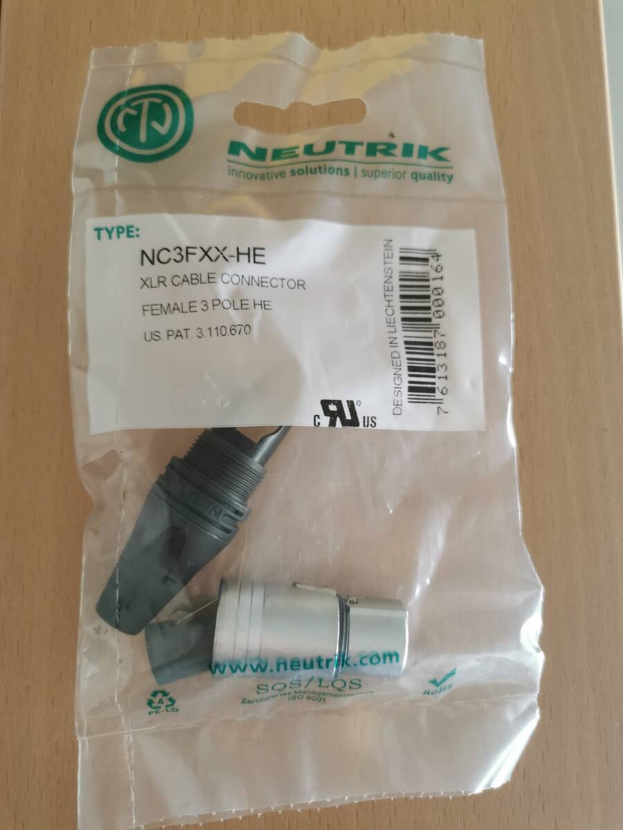 Neutrik NC3FXX-HE ベリクロームメッキ