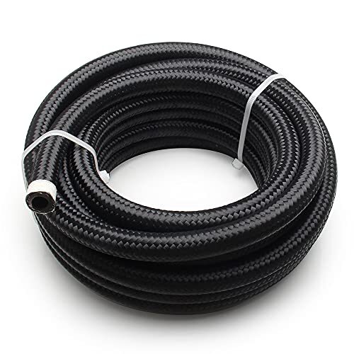 AN6*1M VEHSUN オイルホース 内径 8.71mm AN6 1M フューエルホース ステンレス ナイロン メッシュ ホー