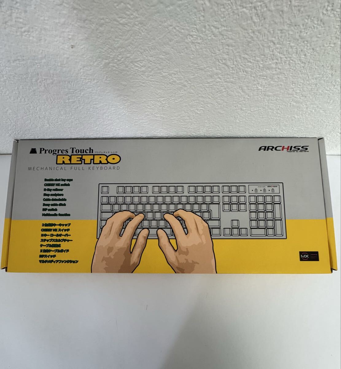 ●売り切り ARCHISS ProgresTouch RETRO メカニカル フルキーボード 日本語配列 アーキス プログレスタッチ レトロ 箱・説明書付　現状品