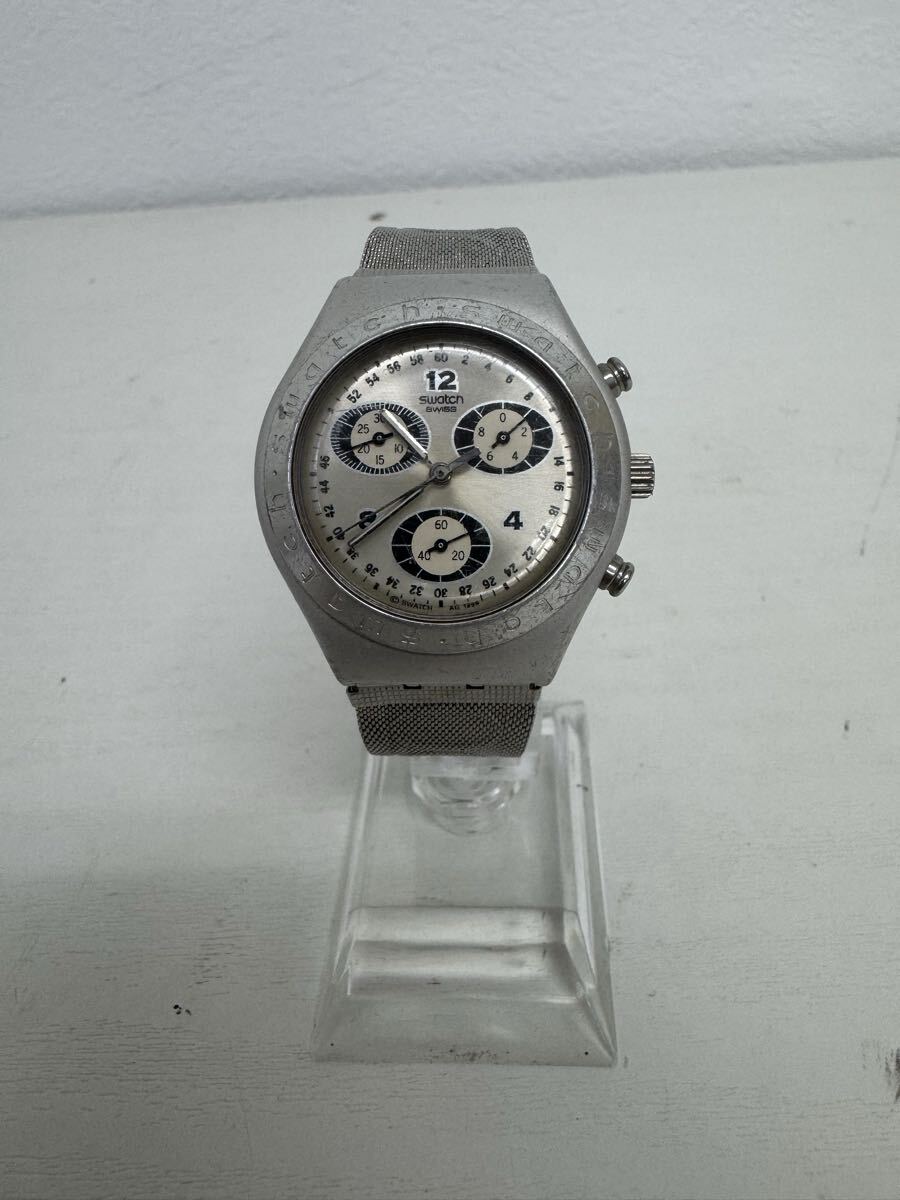 ●売り切り swatch IRONY ALUMINUMクロノグラフ スウォッチ アイロニー アルミニウム クォーツ #swatch #スウォッチ #腕時計#時計　現状品