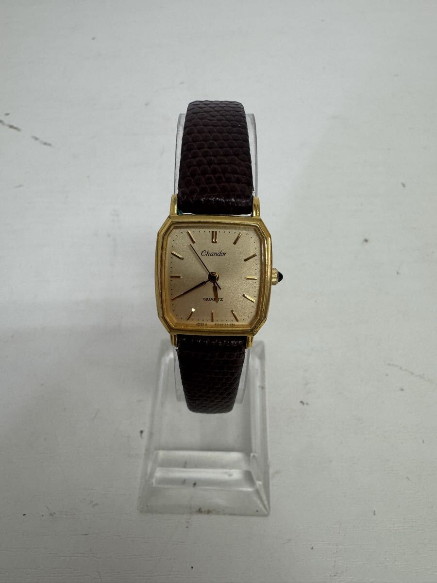 ●売り切り ORIENT Chandor クォーツ オリエント シャンドール （A054Y4-40 B2 ）ゴールド文字盤 #ORIENT #オリエント #腕時計　現状品