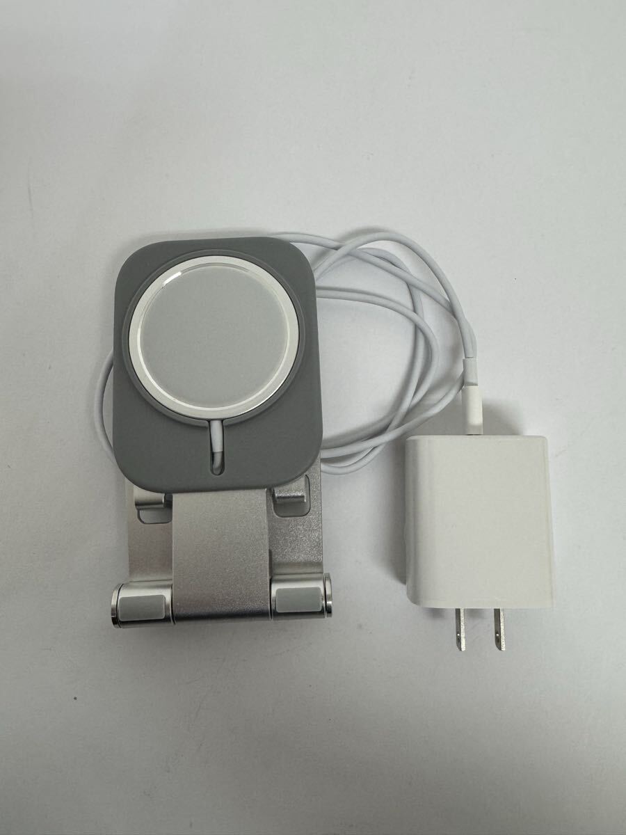●売り切り　Apple純正 MagSafe充電器 ＋ アルミ卓上スタンド ＋ USB-C電源アダプタ 3点セット iPhone高速充電対応　現状品