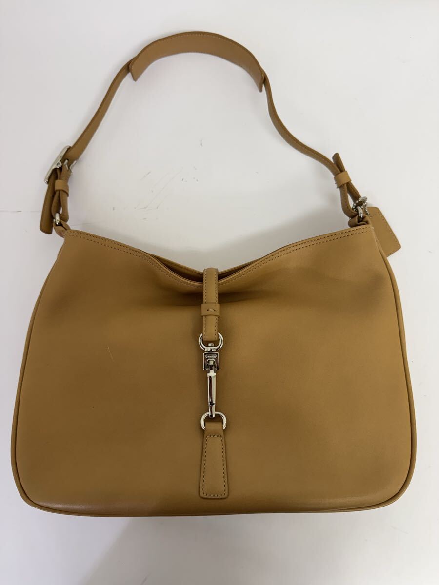●売り切り　COACH コーチ ショルダーバッグ 7778 グラブタンレザー カウハイド キャメル ブラウン レディース ヴィンテージ　現状品