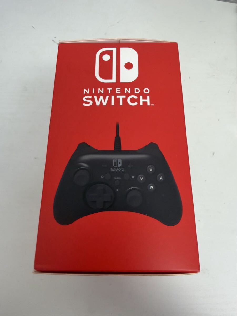 ▼売り切り　ホリパッド for Nintendo Switch ブラック HORI 有線コントローラー スイッチ　ゲーム　現状品