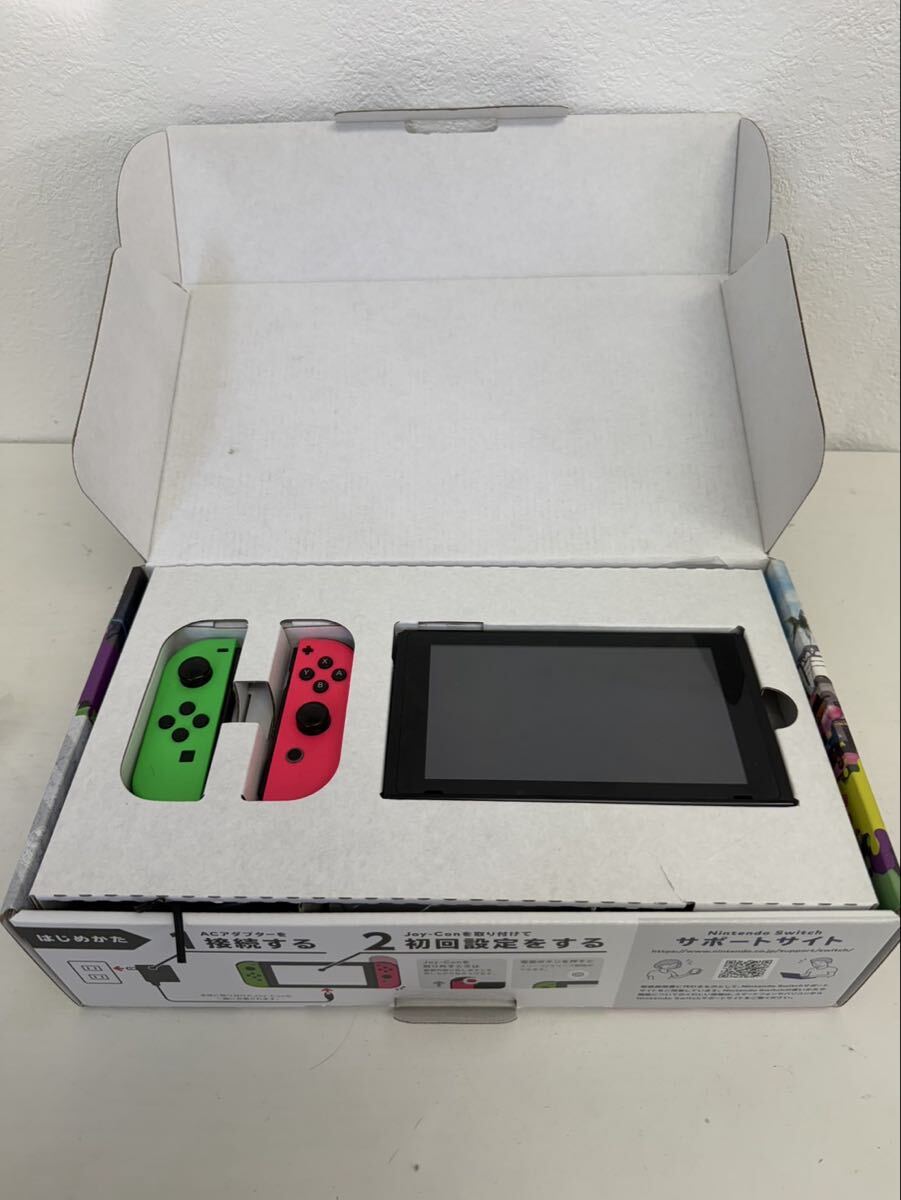 ▼売り切り　Nintendo Switch スプラトゥーン2セット ＋ おまけケース付き 任天堂 スイッチ 本体 現状品