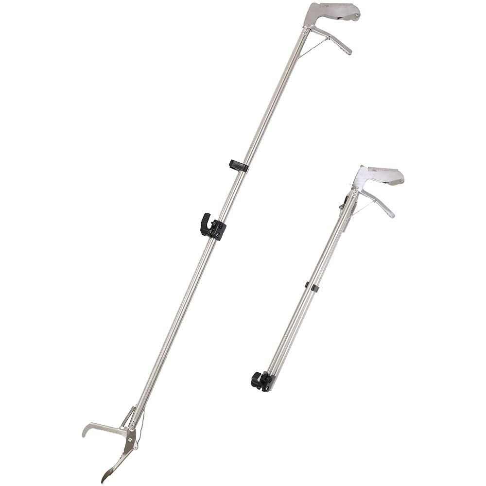UPstore 蛇捕獲棒 へび掴み 120cm ロングタイプ 伸縮式 最短52cm 無段階調節 スネークキャッチャー ホールr.h
