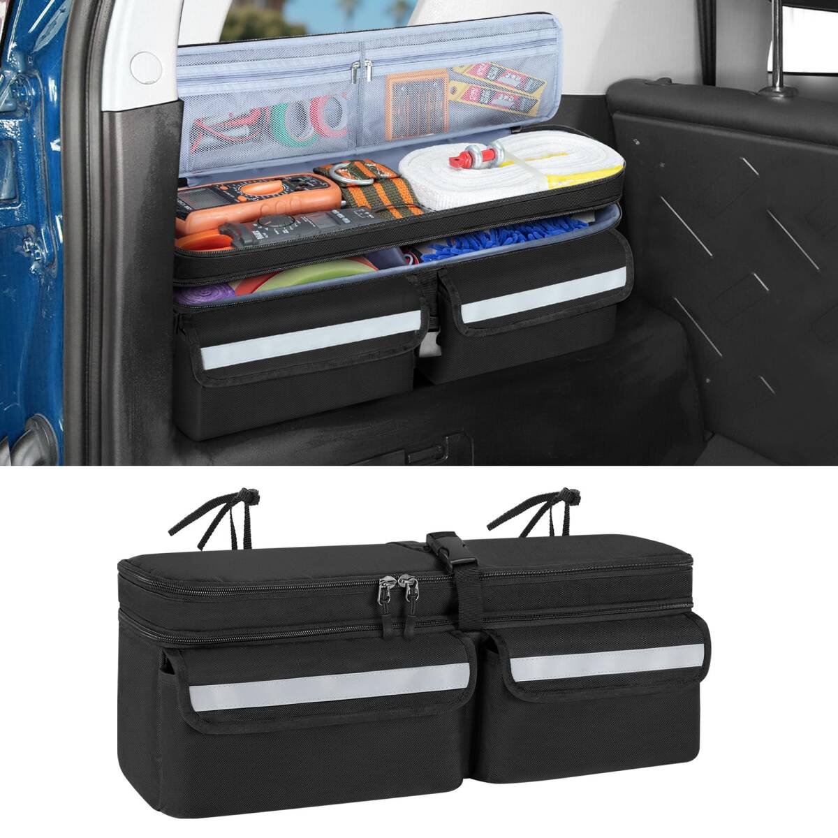 LoDrid トランク収納バッグ トヨタ FJ クルーザー 2007-2021と互換性 二重層トランクバッグ トヨタ用 車　r.h