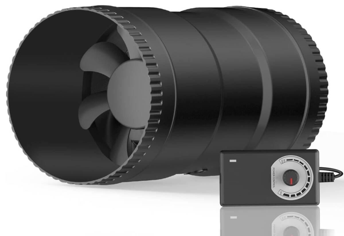 Hon&Guan ダクトファン 100mm 中間取付型【インボイス制度登録店】ダクト用 換気扇 強力 省エネ 静音 塗装ブ r.h