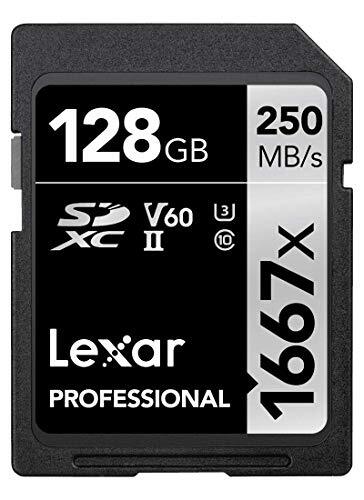 Original Lexar 1667x V60 250MB/s Flash Memory sd cards 64GB 1　r.h