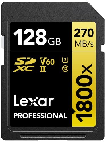Lexar SDカード Professional 1800x SDXCカード 最大読込280MB/秒 書込210MB/秒 　r.h