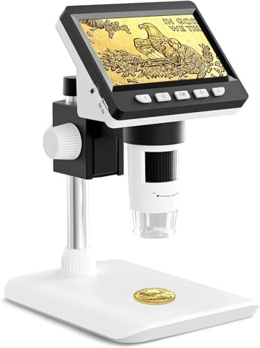 CIMELR デジタル 顕微鏡 4.3" コイン顕微鏡 50-1000倍 充電式USB 電子 拡大鏡 内視鏡 マイクロスコ r.h