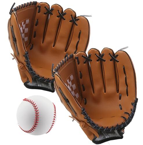 キャッチボールセット大人用 野球 グローブセット 野球ボール付き カップル 野球セット 親子セット 12.5インチ 右投げ用r.h