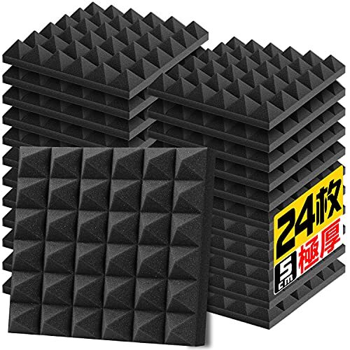 YOPIN 吸音材 30*30*5cm 極厚 ウレタンフォーム 吸音対策 室内装飾 楽器 消音 騒音 防音 吸音パネル 両　r.h