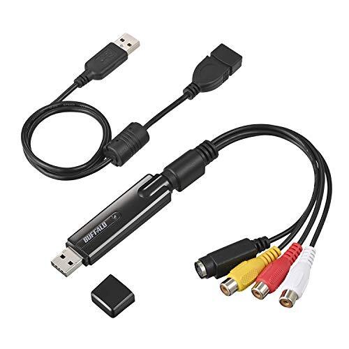 バッファロー ビデオ VHS 8mm ダビング パソコン取り込み 編集 DVD作成 USB2.0 アナログ ビデオキャプチ　r.h