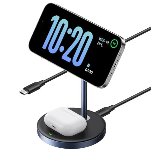 UGREEN Zapix Magsafe充電器 2 in 1マグネット 充電スタンド Qi認証 ワイヤレス充電器 7.5W　r.h