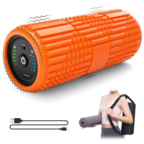 フォームローラー 電動 筋膜リリース 【筋トレ専門家推薦×Poco'ce 掲載】 4000mAh大容量電池内蔵 4種類の凹 r.h